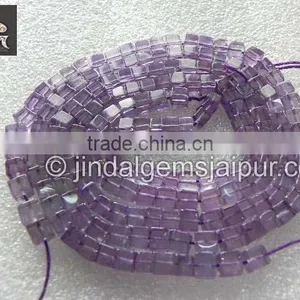 Natural Amethyst Smooth Cube Beads in Bulk thumbnail-1
