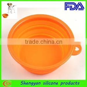 Collapsible Travel Portable Silicone Feeding Bowl For Pets thumbnail-4