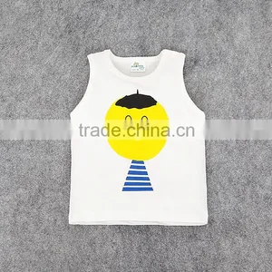 2016 Hot Selling Summer Kids Clothing Made in China Baby Cotton Printed Vest Kids Cotton Waistcoats thumbnail-2