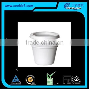 Biodegradable Sugarcane Fiber 425ml Cups With Lids for Coffee or Tea thumbnail-1