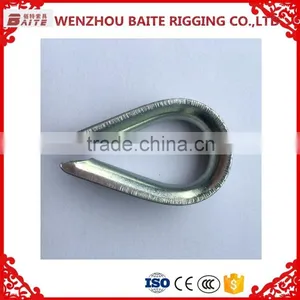 Stainless Stell AISI 316 Din 6899A Wire Rope Thimble 3.0mm to 10.0mm Industrial Rigging Hardware thumbnail-2