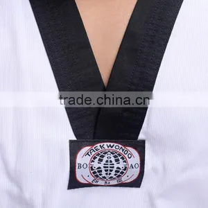 V Neck White Taekwondo Uniform WTF thumbnail-5