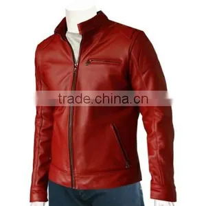 Mature Style Custom Pockets Man Fashion Leather Jacket thumbnail-1