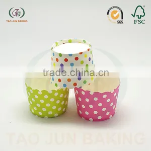 Disposable Food Grade Muffin Cups for Cake Dots Printed thumbnail-1