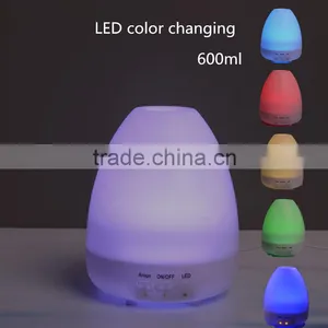 600ml Wood Grain Available Volcano Shape Air Aroma Diffuser thumbnail-1