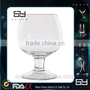 Mouth Blown Clear Crystal Lead-free Brandy Glass Snifter & Balloon thumbnail-5
