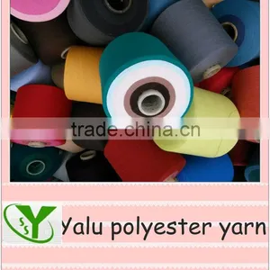 NE 24s/1 100% Polyester Yarn for for Kitting and Weaving thumbnail-1