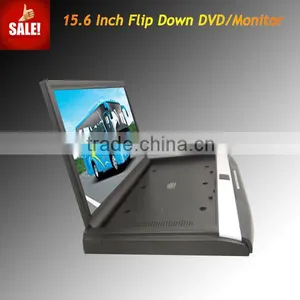 15.6 Inch Super Slim Hd Led Hdmi Car Flip Down/roof Mount/overhead Monitor With Remote Control thumbnail-1