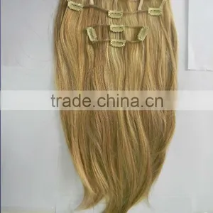 Clip in Silk Straight Hair Extension thumbnail-1