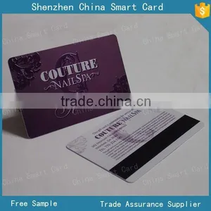 Spot UV 4C Printing Matt Surface PVC Card With Loco 300oe Magnetic Strip Quality Choice thumbnail-1