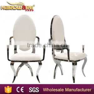 Royal Hotel Metal Chair , Metal Frame Director Chair , White Wedding Chair thumbnail-5