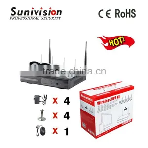 Factory 960p Wifi H.264 40m Infrared Distance ip Camera Nvr Wireless Kit thumbnail-1