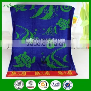 China Factory Oem Yarn Dyed Jacquard Custom Heavyweight Beach Towel thumbnail-3