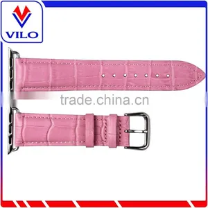 Crocodile Pattern Genuine Leather Watch Band For IWatch, For IWatch Leather Wrist Strap Band thumbnail-4