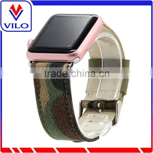 Premium Genuine Leather Replacement Watchband Strap Wrist Band With Secure Metal Clasp Classic Buckle for Apple Watch thumbnail-1