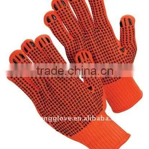 Cotton String Knit Glove, PVC Dots Working Glove, Safety Equipment, Protective Glove thumbnail-1