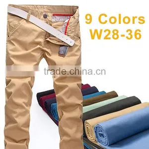 Mens Baggy Chino Trousers Pants - OEM High Waist Slimming Pants thumbnail-1