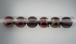 Wine-Red Plastic Christmas Decoration Ball thumbnail-1