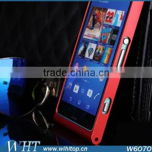 Fashional Alumimum Mental Bumper Case For Sony Xperia Z3 Mini Compact +Screen Protector For Z3 Compact thumbnail-1