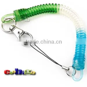 9-27/32"(250mm) Mix Color Expandable Coil With Metal Hook for Mobile Phone Straps thumbnail-3