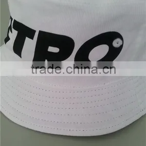 100% Cotton Woven Label Reversible Wearing Logo Front Printing Good Quality Bucket Hats thumbnail-4