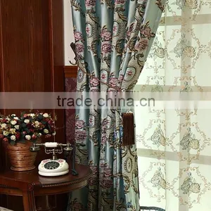 Customize Jacquard Embroidery Living Room Curtain Window Curtains Curtain Fabric Home Decoration thumbnail-2