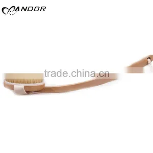 Long Wooden Handle Soft Massage Back Wash Brush thumbnail-3