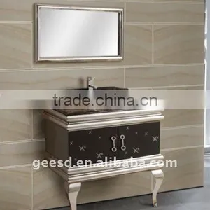 Top Marble Floor Bathroom Vanity thumbnail-1