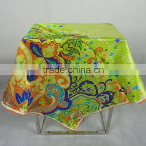 100% Silk Flower Printed 53*53cm Silk Scarves thumbnail-1