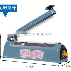 8" (200mm) Impulse Manual Bag Sealer Heat Seal Closer thumbnail-1
