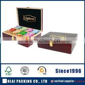 Hot Selling Chinese Wood Tea Gift Box thumbnail-1