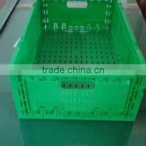 2016 PP Good Quality Hot Sale Plastic Foldable Crate for Apples and Orange and All Kinds Fruits thumbnail-2