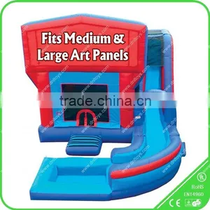Small Inflatable Bouncer With Theme Banners thumbnail-1