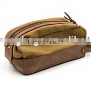 Small Canvas Travel Pouch Dopp Kit thumbnail-3