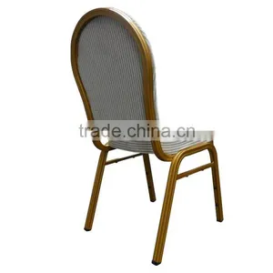 Hot Sale Aluminum Mould Foam White Stacking Wedding Party Chair thumbnail-6