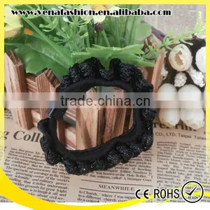 Lace Women Hair Accessories Thick Flower Custom Elastic Hair Tie thumbnail-5