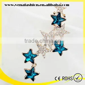 Cheap Rhinestone Diamonds Star Pattern Ear Cuff Wholesale thumbnail-3