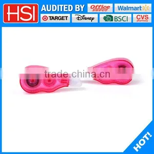 School Stationery Transparent Pink Colored Correction Tape thumbnail-1