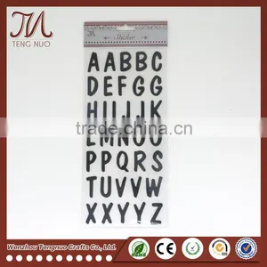 Custom DIY Cardboard Alphabet Sticker, Gold&Sliver Foil Stickers thumbnail-5