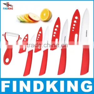 Beauty Gifts Zirconia Kitchen Knife Set Ceramic Fruit Knife Set 3" 4" 5" 6" Inch+ Peeler+Covers thumbnail-1