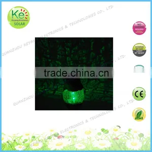 Glass Ball With Polyresin Animal Head Solar Garden Path Light thumbnail-3