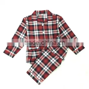 Cotton Flannel Plaid Pajama for Toddler thumbnail-3
