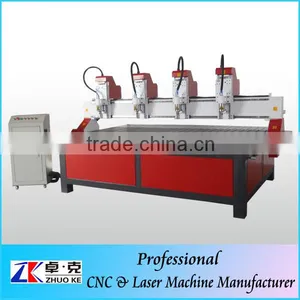 CNC Multi-Head Woodworking Engraving Machine With 4 Spindles ZK-2514-4 thumbnail-1