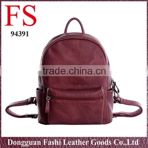 Vintage Leather Backpack Women Fashionable Casual Style PU Backpack Korean Style thumbnail-1
