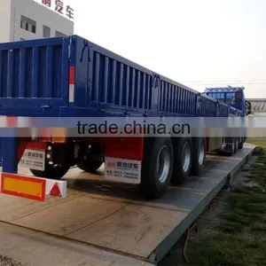 Light-duty Light-duty Tri-axle 60T Side Wall Semi Trailer for Sale thumbnail-6