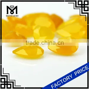Yellow Agate Gem Stone 10x14MM Pear Machine Cut Agate Stone thumbnail-6