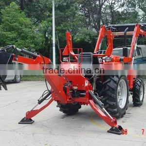 Kubota Tractor Mounted Backhoe Excavator With Front End Loader thumbnail-1