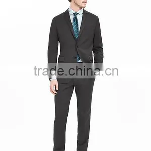 2016 Fashion Men's Black Business Suit Slim Fit thumbnail-5