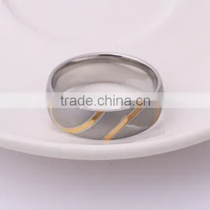 Wholesale Vintage Style 316L Stainless Steel Simple Gold Ring Designs thumbnail-2