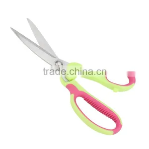 Creative Bend Stainless Steel Scissors With Pink and Green Plastic Handle thumbnail-2